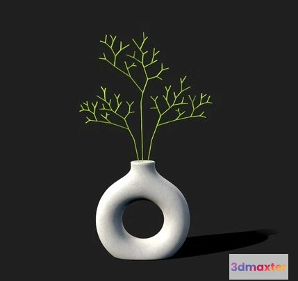 1522890 - PBR Game 3D Models - Donut Vase 3D Max