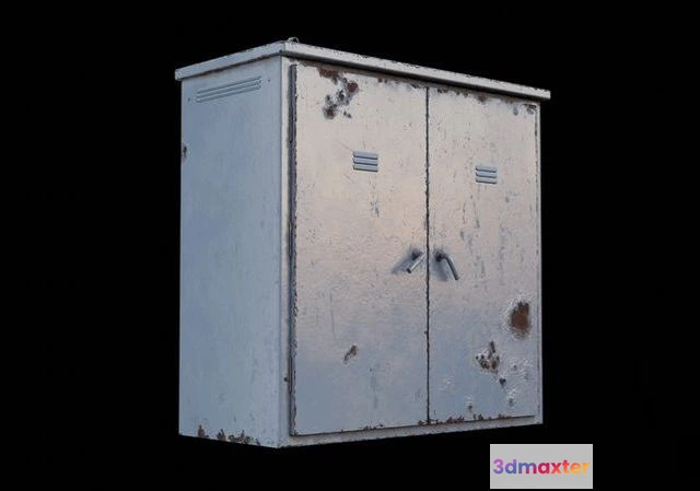 1522926 - PBR Game 3D Models - Electric box Low-poly 3D Max