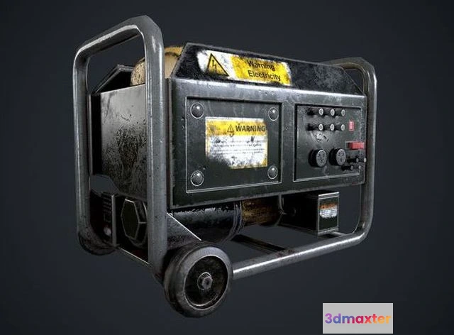 1522928 - PBR Game 3D Models - Electric Generator 3D Max