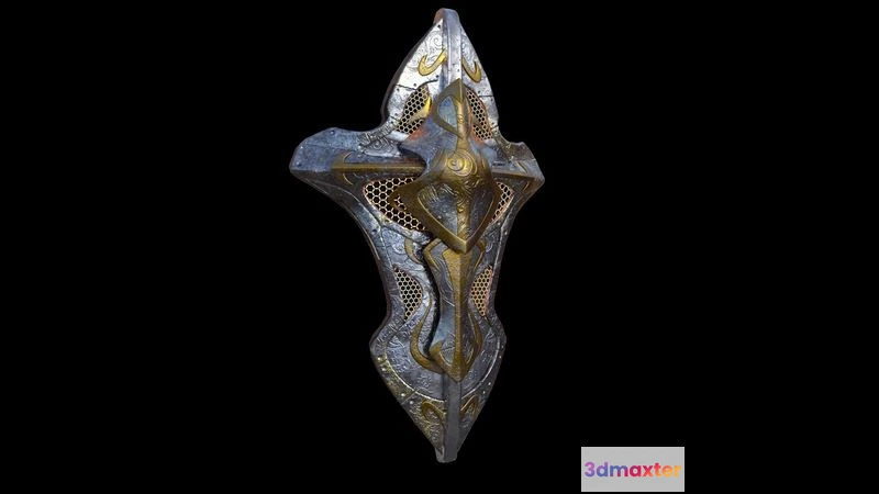 1522954 - PBR Game 3D Models - Fantasy shield 3D Max