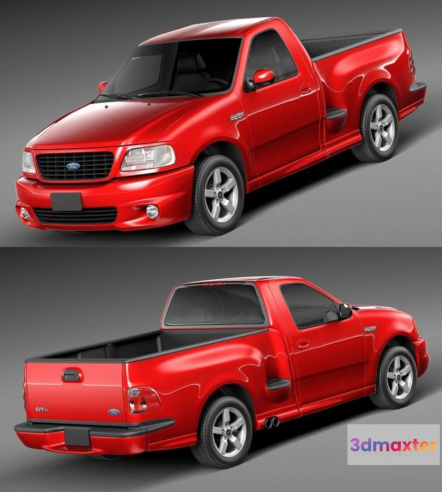 1522996 - PBR Game 3D Models - FORD F-150 LIGHTNING 1999-2004 3D Max