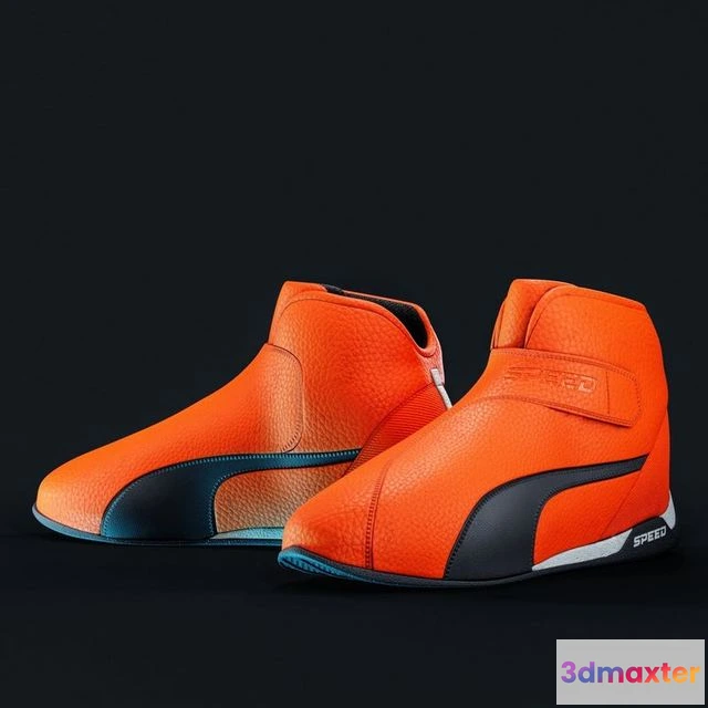 1523002 - PBR Game 3D Models - Formula 1 boots 3D Max