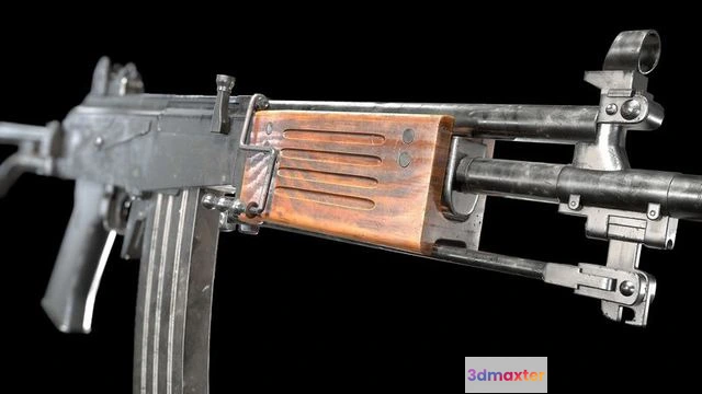 1523016 - PBR Game 3D Models - Galil ARM imi lowpoly gun 3D Max