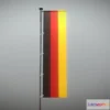 1523024 - PBR Game 3D Models - Germany Flag 8M 3D Max