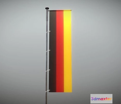 1523024 - PBR Game 3D Models - Germany Flag 8M 3D Max