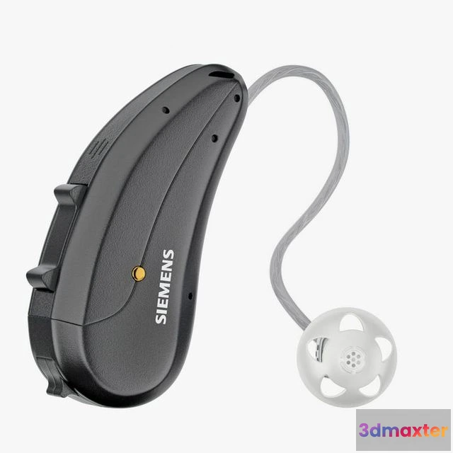 1523036 - PBR Game 3D Models - Hearing Aid Black 3D Max