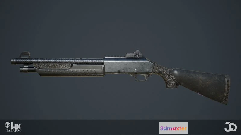 1523040 - PBR Game 3D Models - Heckler and Koch FABARM FP6 3D Max