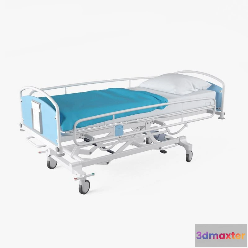 1523050 - PBR Game 3D Models - Hospital Bed v2 3D Max