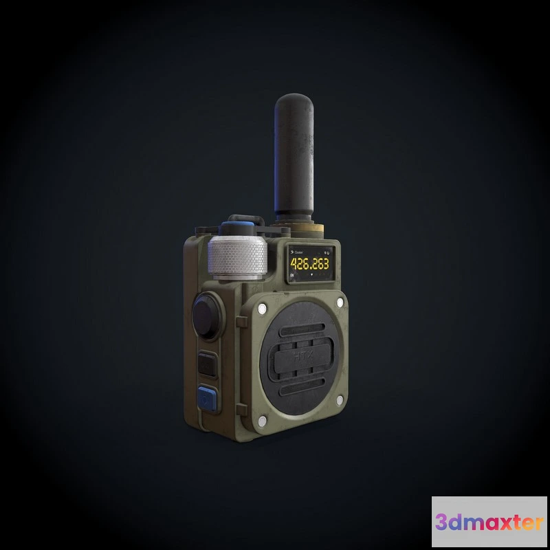 1523070 - PBR Game 3D Models - HTX LABS Walkie-Talkie 3D Max