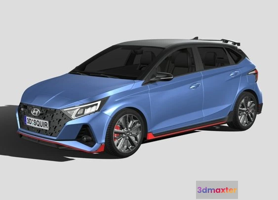 1523080 - PBR Game 3D Models - Hyundai I20 N 2021 3D Max