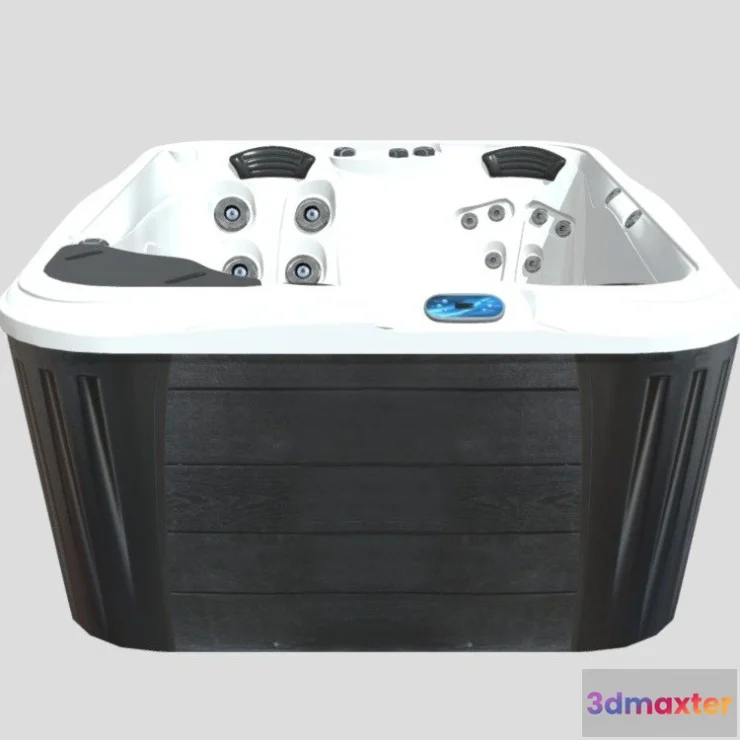 1523118 - PBR Game 3D Models - Jacuzzi 33 Glb 3D Max