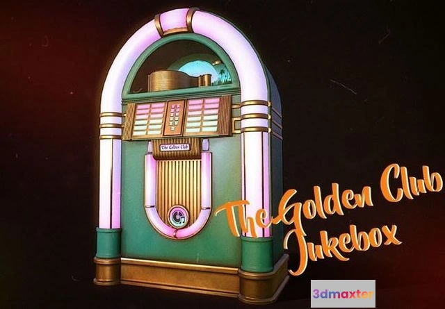 1523136 - PBR Game 3D Models - Jukebox retro 3D Max