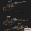 1523138 - PBR Game 3D Models - Junk Sniper Rifle 3D Max