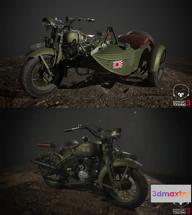 1523188 - PBR Game 3D Models - Kurogane Type 95 3D Max