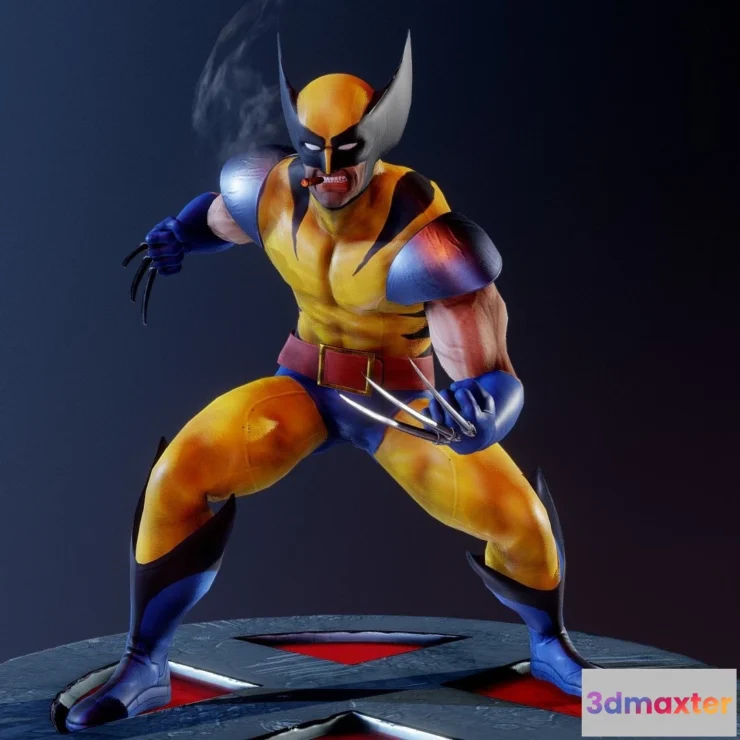 1523218 - PBR Game 3D Models - Lobezno Wolverine 3D Max