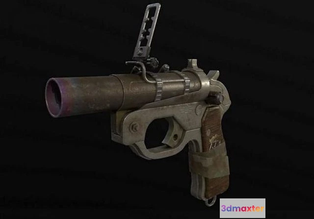 1523240 - PBR Game 3D Models - LP42 Nuke Gun 3D Max