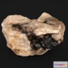 1523246 - PBR Game 3D Models - Lustrous Cassiterite Crystals On Quartz Matrix 3D Max