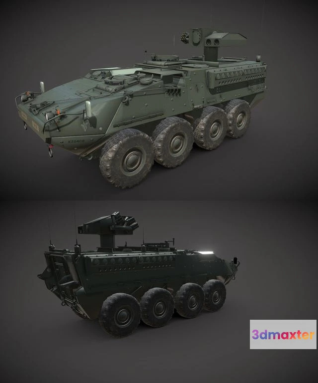 1523248 - PBR Game 3D Models - M1134 Stryker 3D Max