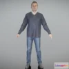 1523262 - PBR Game 3D Models - Man In Sweater Ready For Animation 347 3D Max