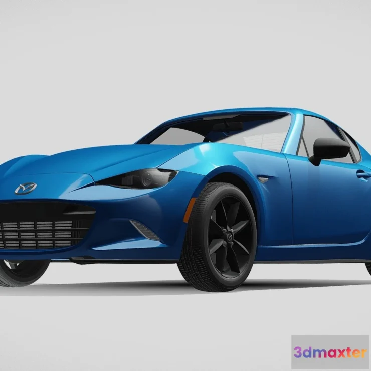1523280 - PBR Game 3D Models - Mazda Mx 5 Rf Sport Black Nd 2020 3D Max