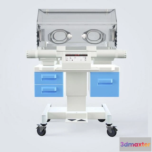 1523286 - PBR Game 3D Models - Medical Infant Incubator 3D Max