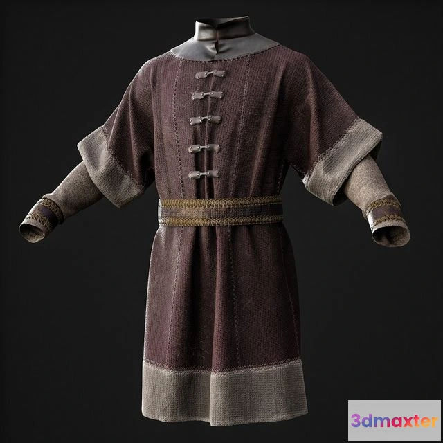 1523294 - PBR Game 3D Models - Medieval clothing 3D Max