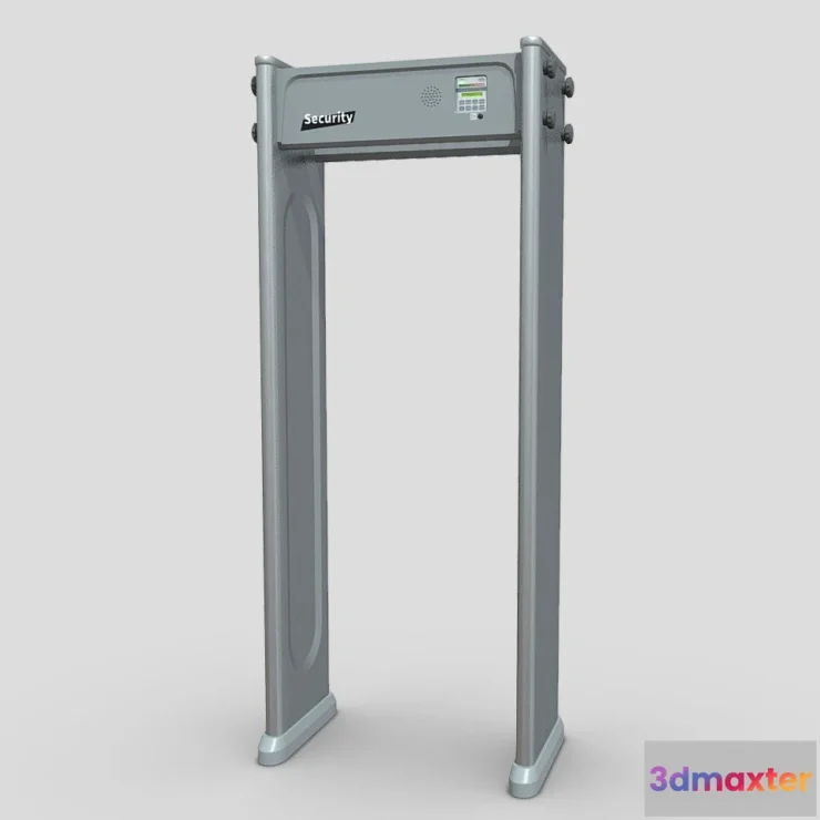 1523320 - PBR Game 3D Models - Metal Detector Gate 3D Max