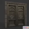1523322 - PBR Game 3D Models - Metal Door 3D Max