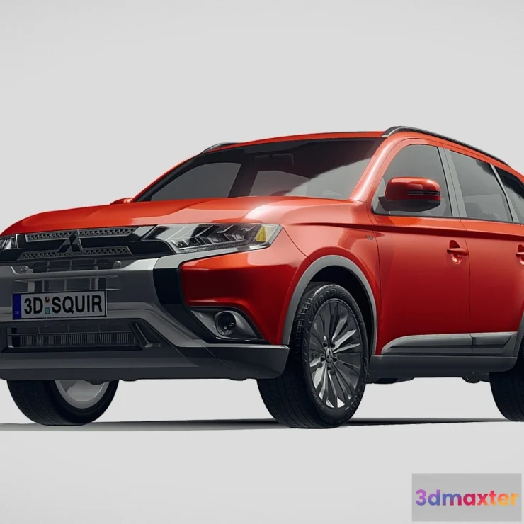 1523350 - PBR Game 3D Models - Mitsubishi Outlander 2019 3D Max