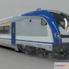 1523364 - PBR Game 3D Models - Modern Passenger Railroad Control Car 3D Max