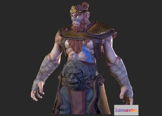 1523378 - PBR Game 3D Models - Monkey King 3D Max