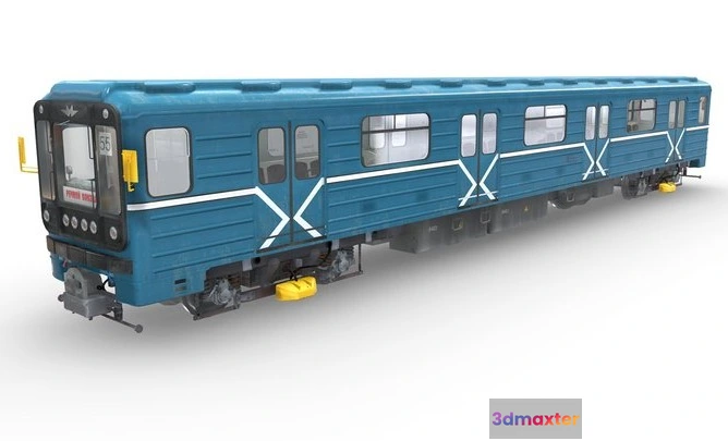1523388 - PBR Game 3D Models - Moscow Metro Car Train 81 71781 714 3D Max