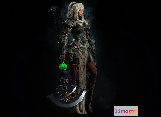 1523416 - PBR Game 3D Models - Nehira anime character 3D Max