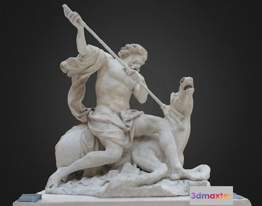 1523426 - PBR Game 3D Models - Neptune   Louvre Museum 3D Max
