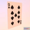 1523454 - PBR Game 3D Models - Nine Of Spades 3D Max