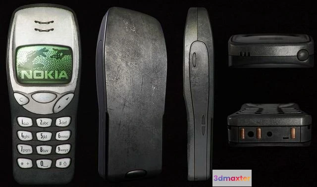 1523462 - PBR Game 3D Models - Nokia 3210 Y2K Smartphone 3D Max