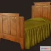 1523478 - PBR Game 3D Models - Old Bed 3D Max