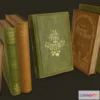 1523480 - PBR Game 3D Models - Old Books Low-poly 3D Max