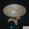 1523508 - PBR Game 3D Models - Old Round Table 3D Max