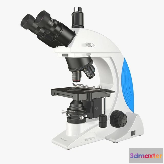 1523526 - PBR Game 3D Models - Optical Microscope 3D Max