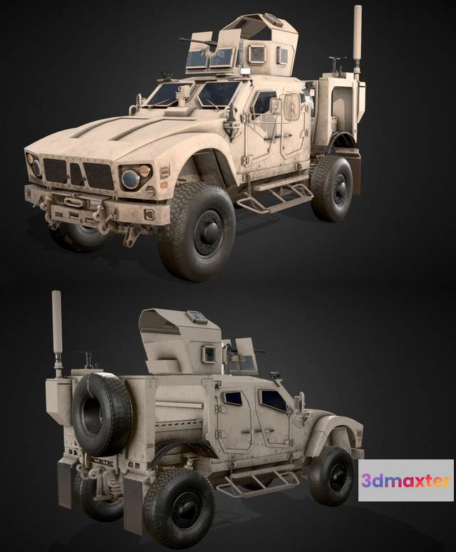 1523530 - PBR Game 3D Models - Oshkosh M-ATV 2 3D Max