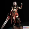 1523538 - PBR Game 3D Models - Paladin Woman 3D Max