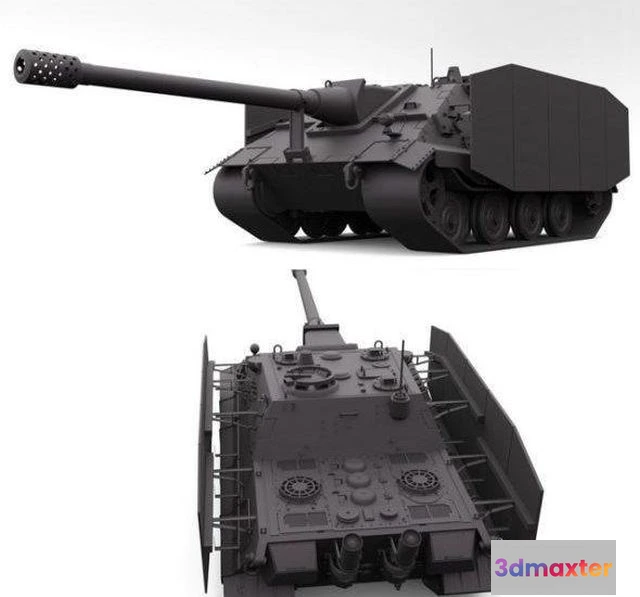1523544 - PBR Game 3D Models - Panther Tank Destroyer 3D Max