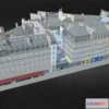 1523550 - PBR Game 3D Models - Paris Apartment Haussmann Palais Building 3D Max