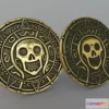 1523584 - PBR Game 3D Models - Pirates Aztec Gold Coin 3D Max