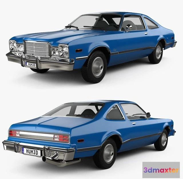 1523596 - PBR Game 3D Models - Plymouth Volare coupe 1977 3D Max