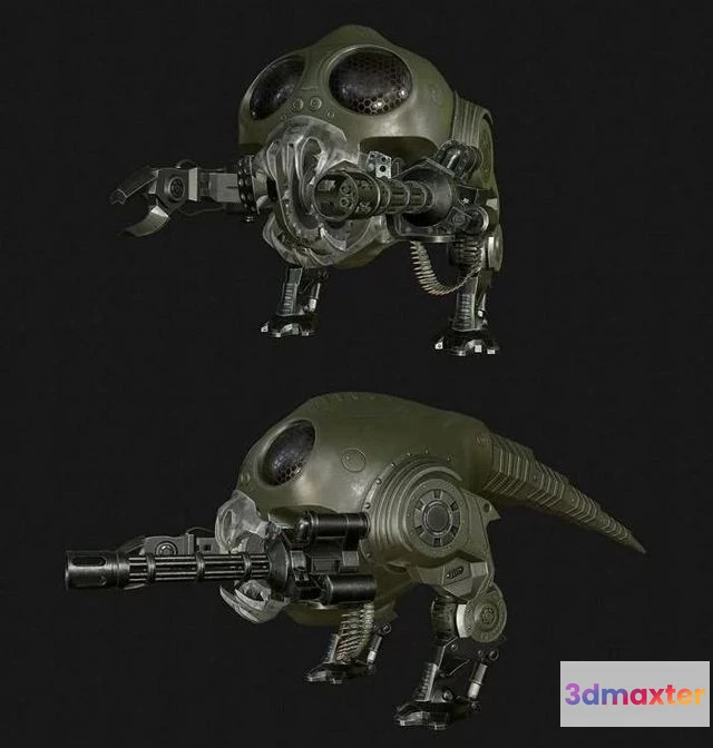 1523604 - PBR Game 3D Models - Pollywog robot 3D Max