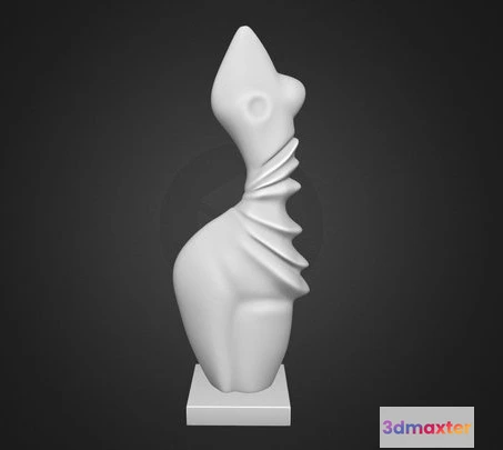 1523650 - PBR Game 3D Models - Abstract Sculpture M037 3D Max