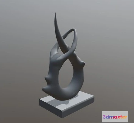 1523652 - PBR Game 3D Models - Abstract Sculpture Study 3D Max