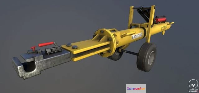 1523664 - PBR Game 3D Models - Airport pushback towbar 3D Max